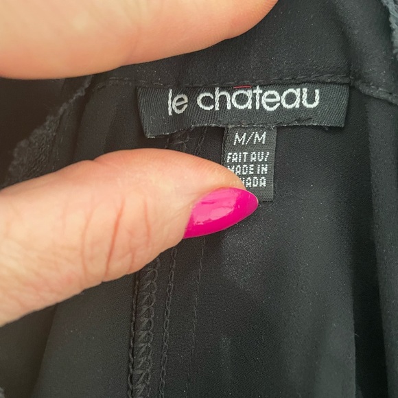 Le Chateau sheer black blouse. Preloved. - Picture 4 of 4